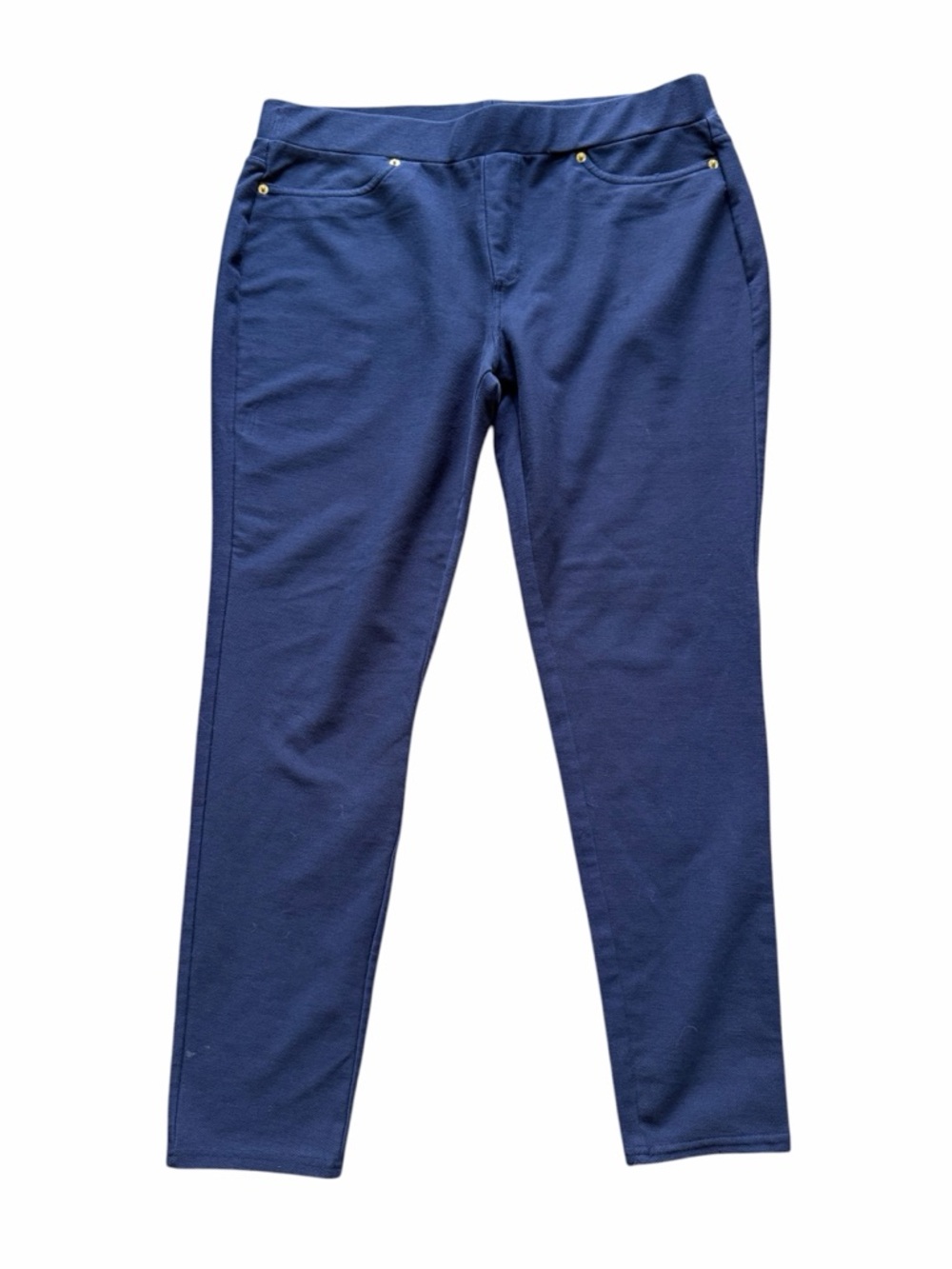 Michael Kors Women’s Pull-Up Leggings Pants – Navy Blue (Size XL